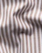 Eton Beige Striped Signature Oxford Shirt