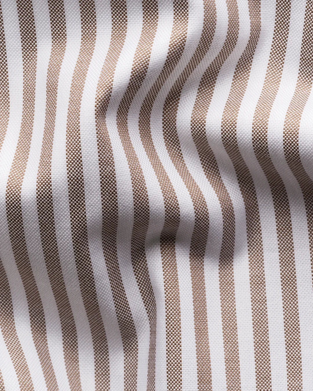 Eton Beige Striped Signature Oxford Shirt