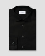 Eton Solid Black Signature Twill Shirt