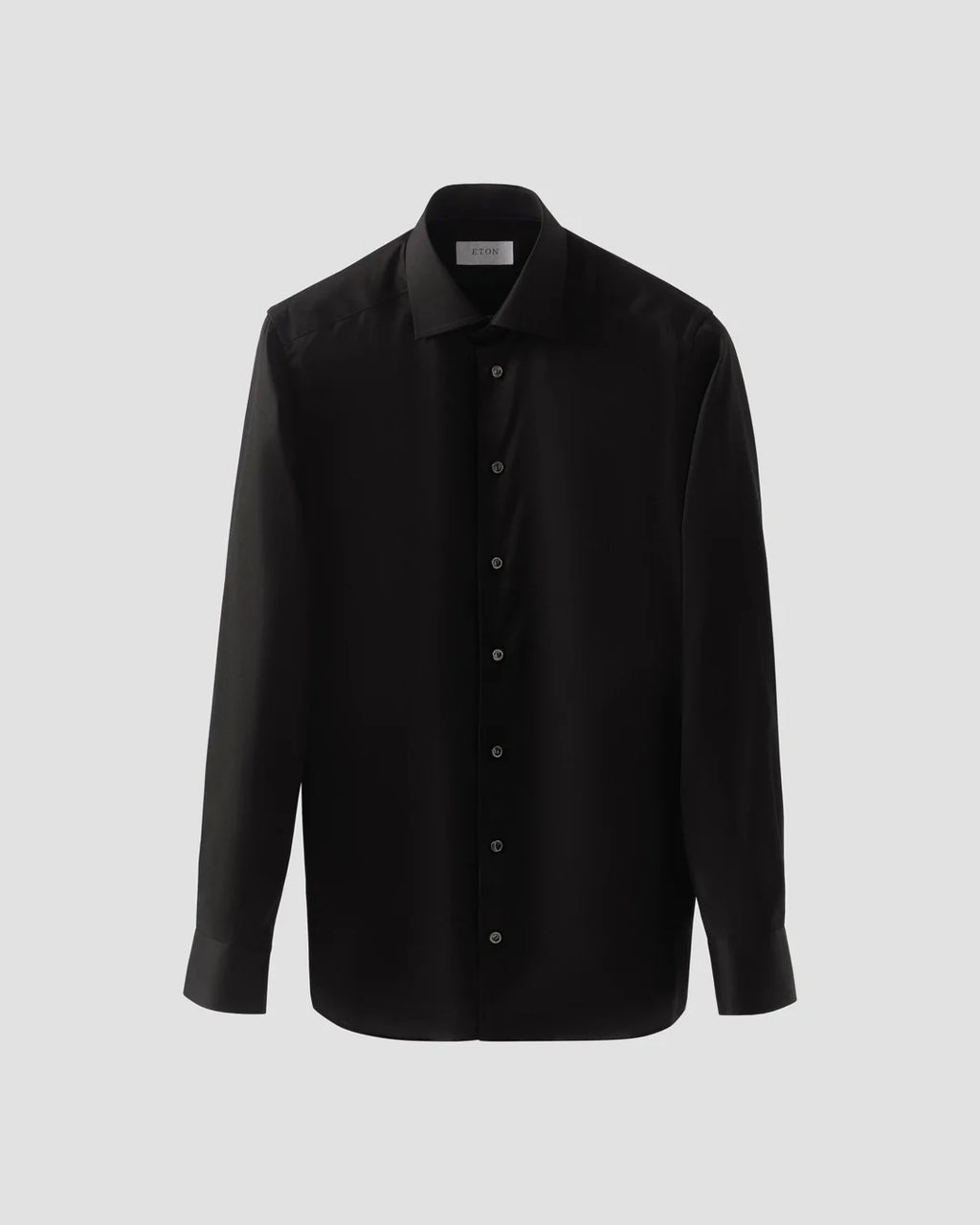 Eton Solid Black Signature Twill Shirt