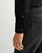 Eton Solid Black Signature Twill Shirt