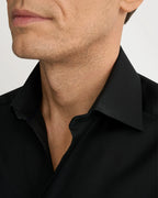 Eton Solid Black Signature Twill Shirt