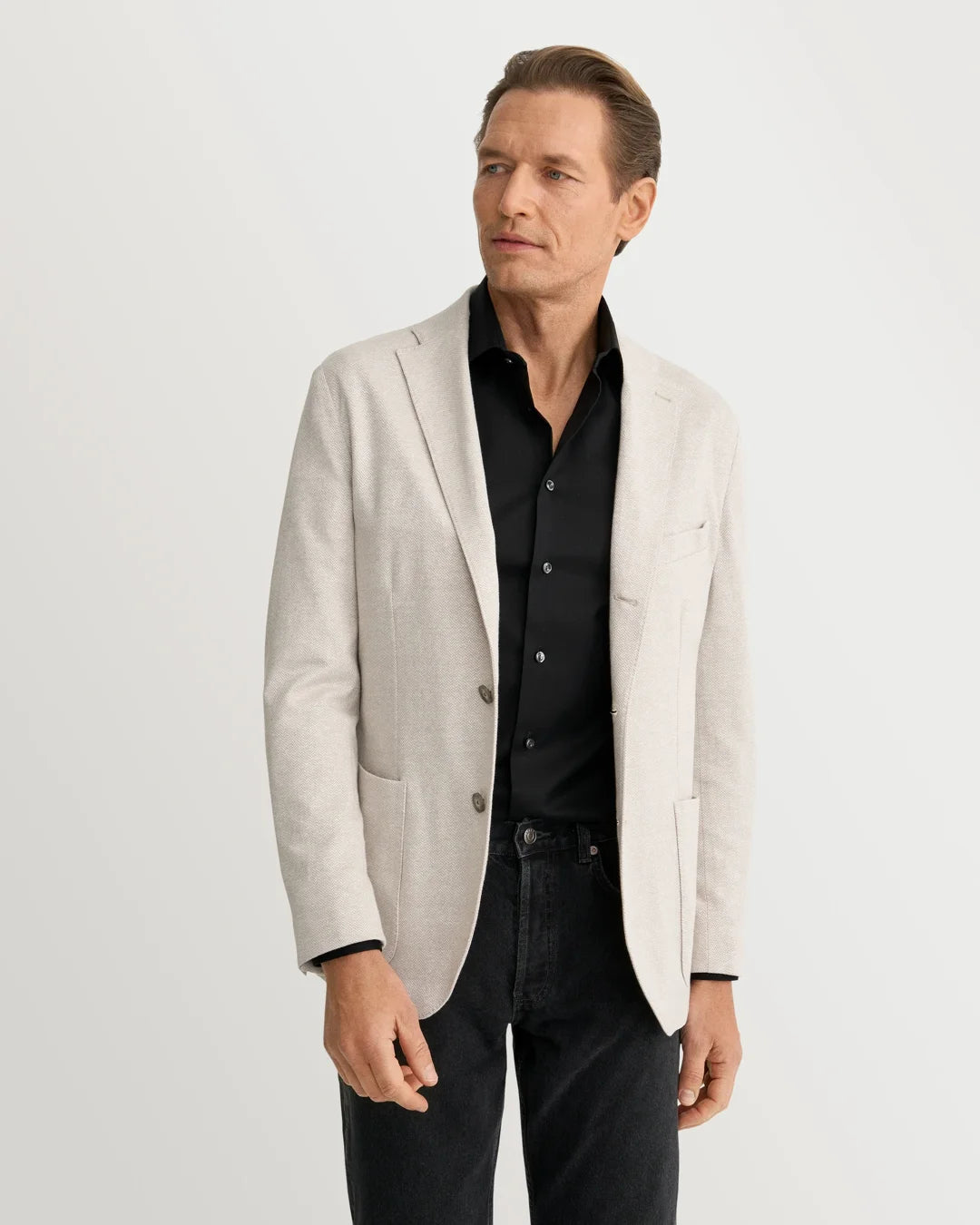Eton Solid Black Signature Twill Shirt