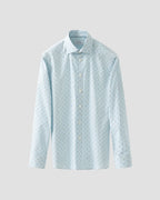 Eton Light Blue Cocktail Print Signature Poplin Shirt