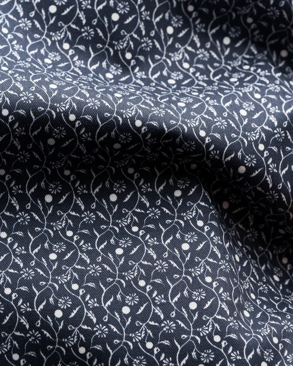 Eton Blue Floral Signature Twill Shirt