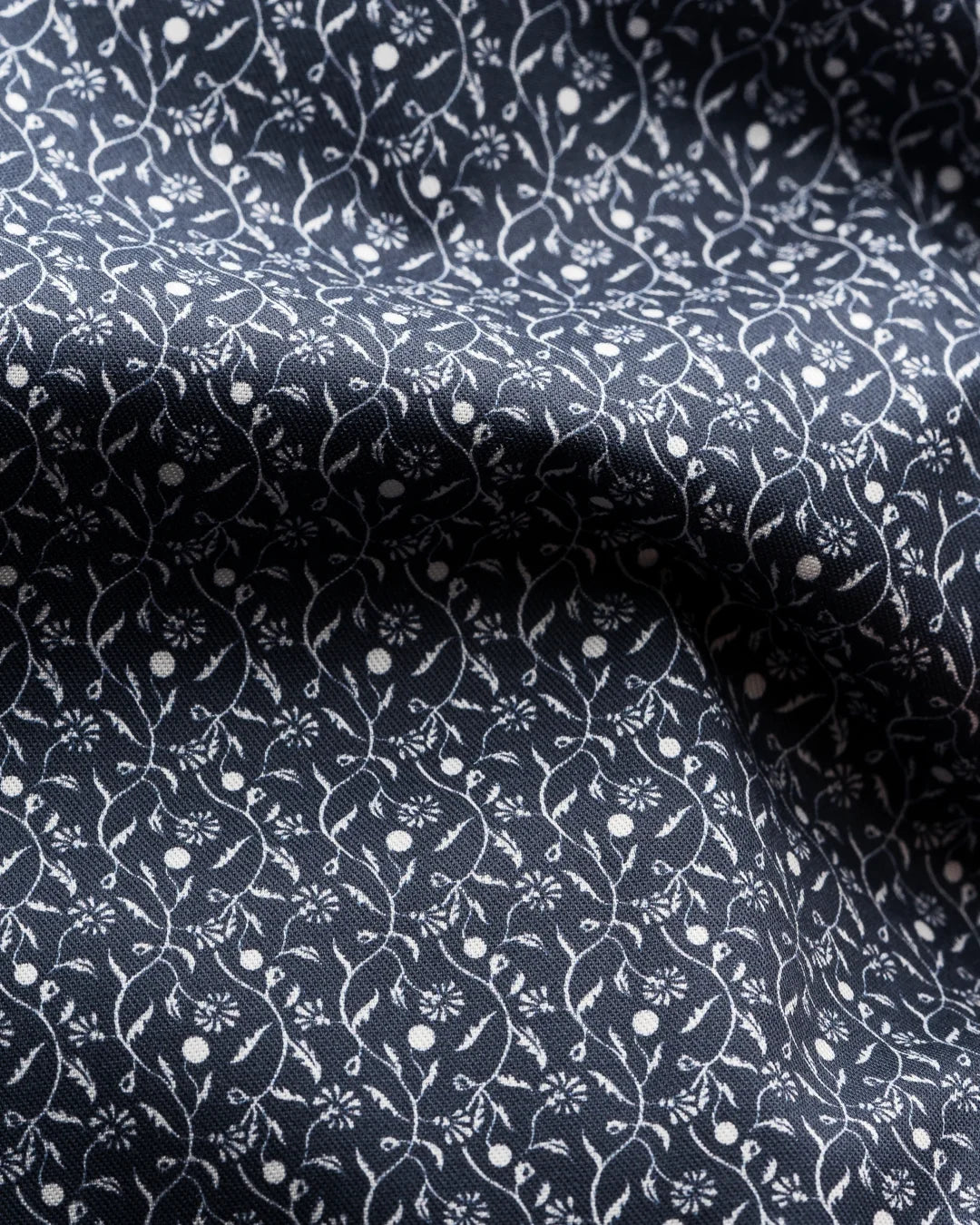 Eton Blue Floral Signature Twill Shirt