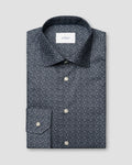 Eton Blue Floral Signature Twill Shirt
