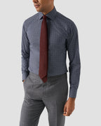 Eton Blue Floral Signature Twill Shirt