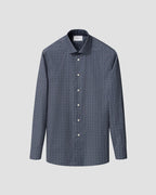 Eton Blue Floral Signature Twill Shirt