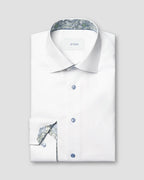 Eton Signature Twill Shirt with Floral Details