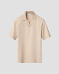 Eton Open Collar Brown Jacquard Polo Shirt