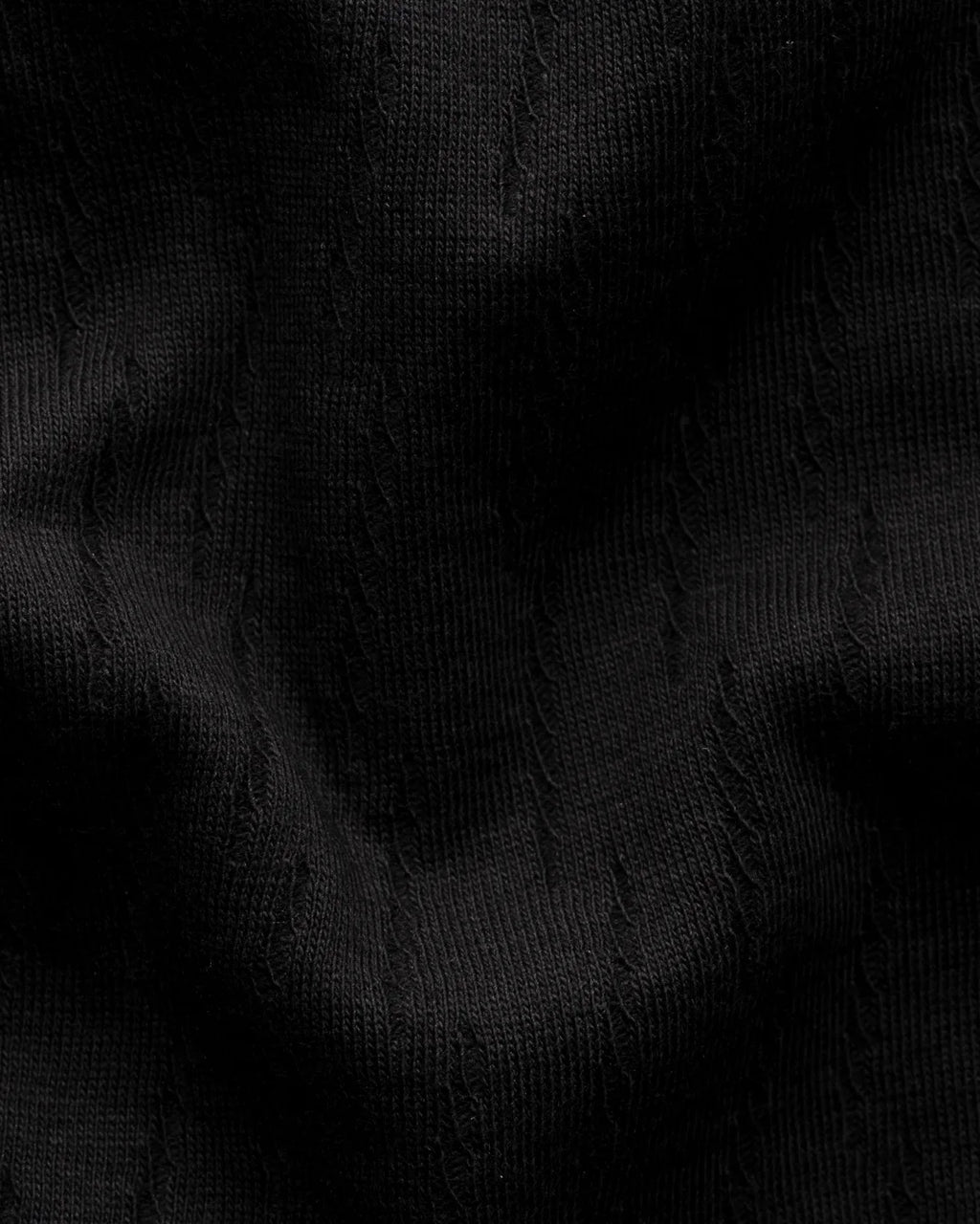 Eton Open Collar Black Jacquard Polo Shirt