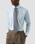 Eton Blue Geometric Print Signature Twill Shirt