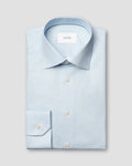 Eton Blue Geometric Print Signature Twill Shirt