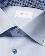 Eton Light Blue Signature Twill Effect Shirt