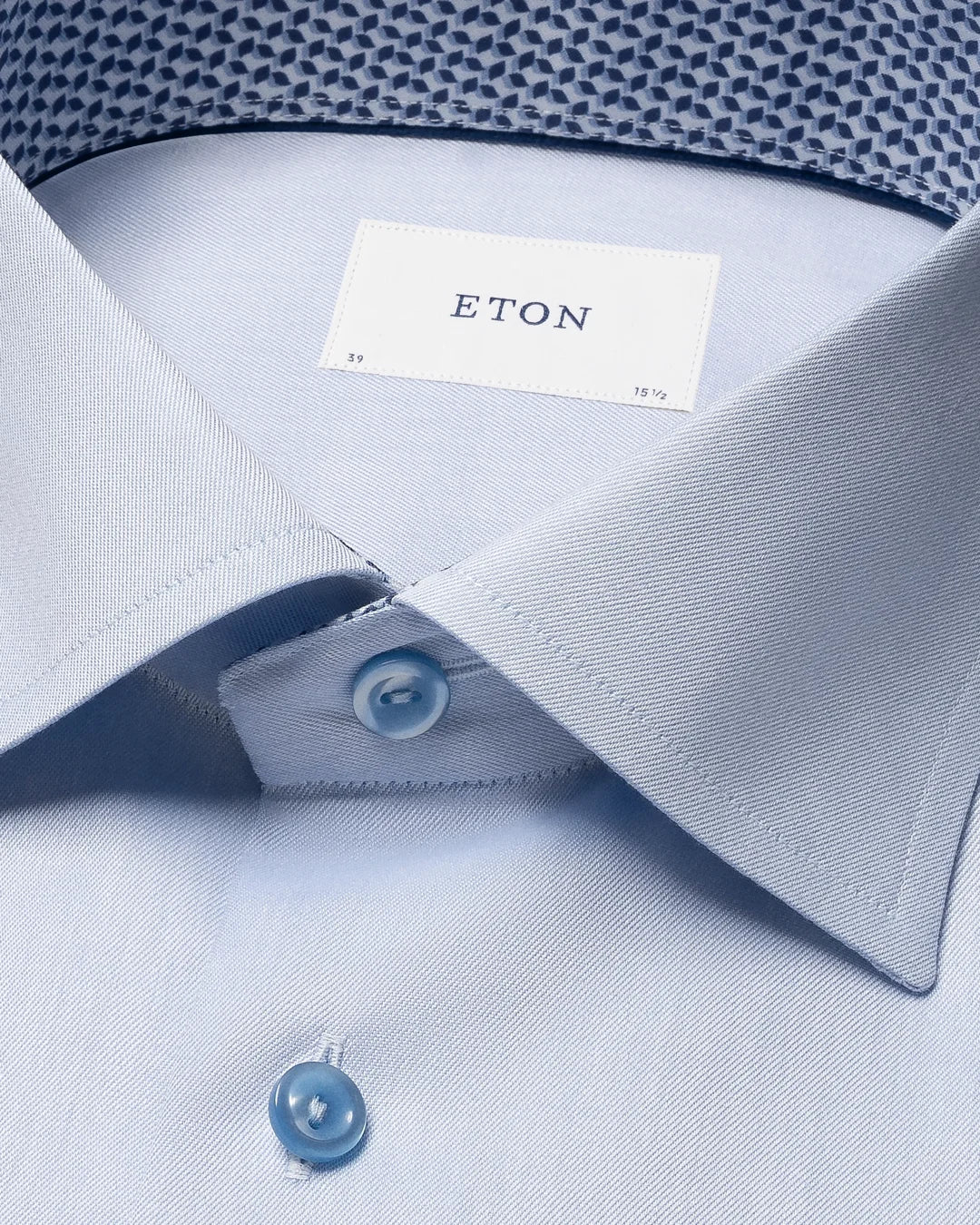 Eton Light Blue Signature Twill Effect Shirt