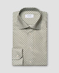 Eton Green Medallion Print Cotton & TENCEL™ Lyocell Shirt