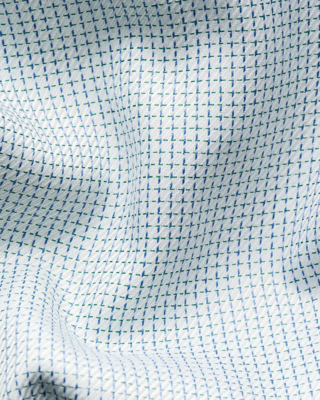 Eton Light Green Semi Solid Signature Twill Shirt
