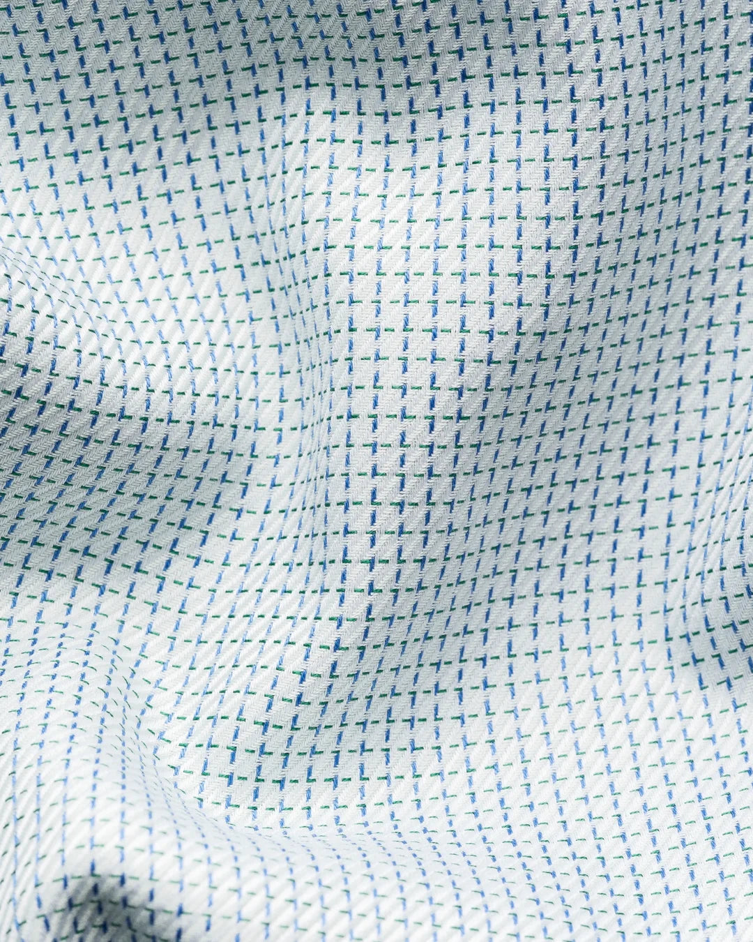 Eton Light Green Semi Solid Signature Twill Shirt