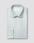Eton Light Green Semi Solid Signature Twill Shirt