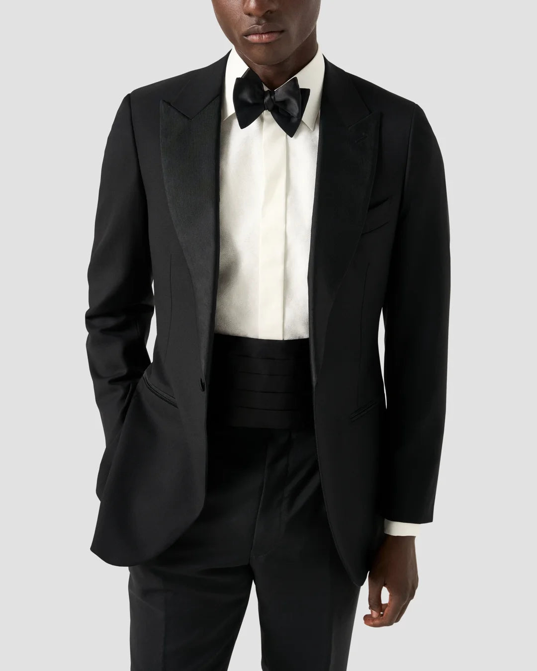 Eton Lurex Paisley Bib Evening Shirt