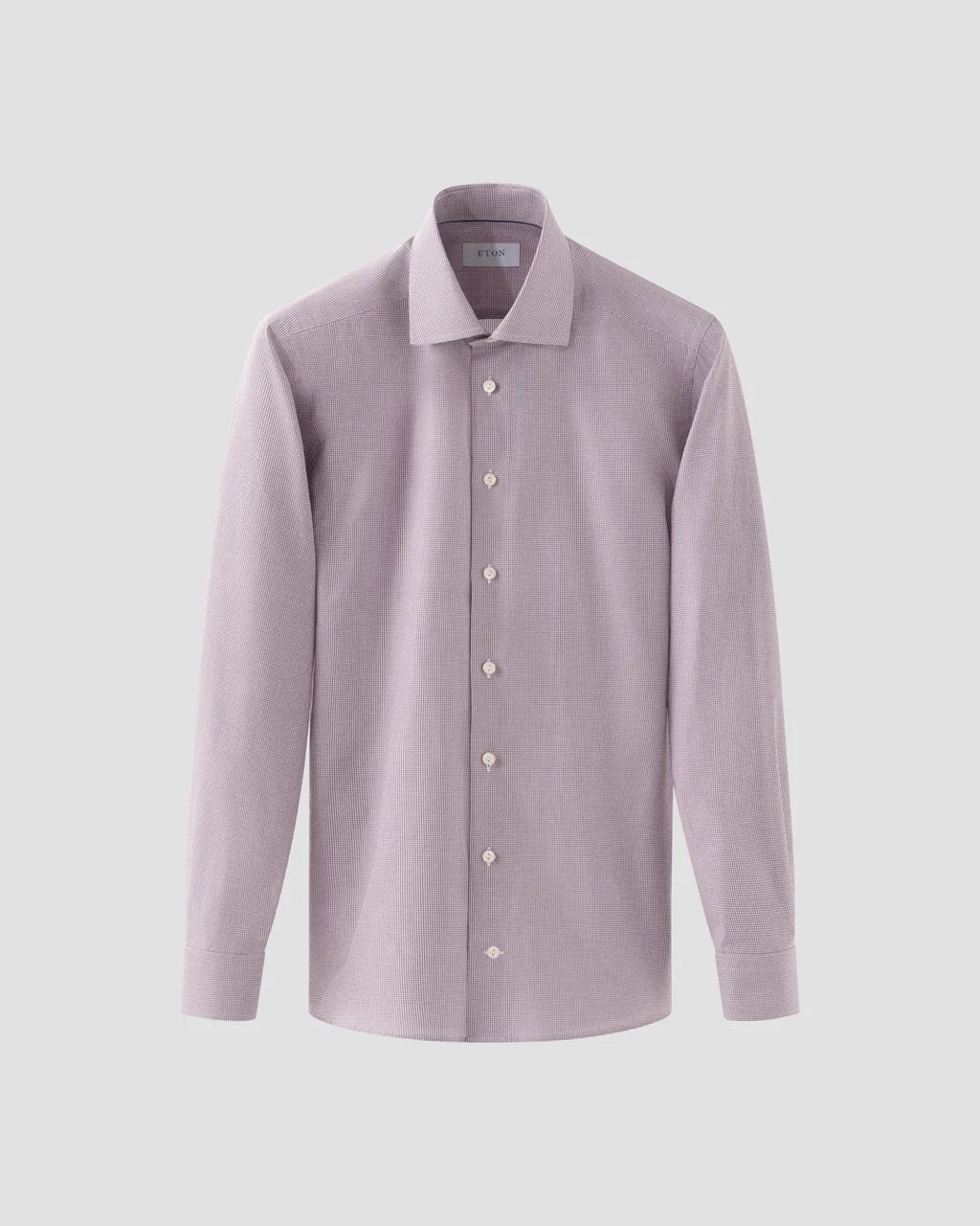 Eton Purple Fine Check Signature Twill Shirt