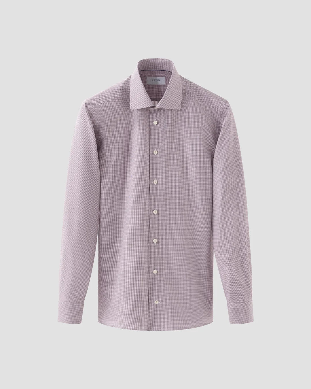 Eton Purple Fine Check Signature Twill Shirt