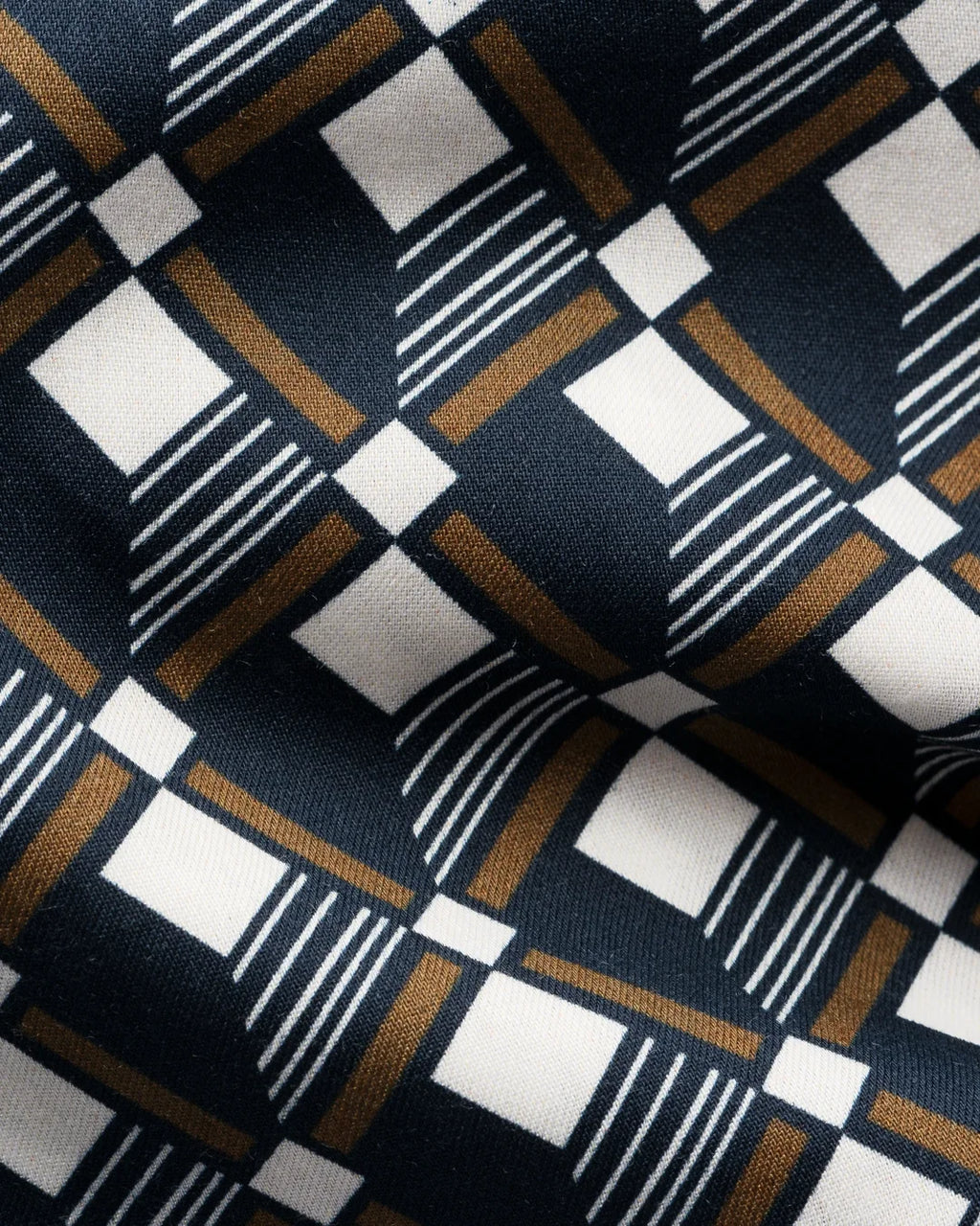 Eton Geometric Print Cotton Tencel™ Lyocell Shirt