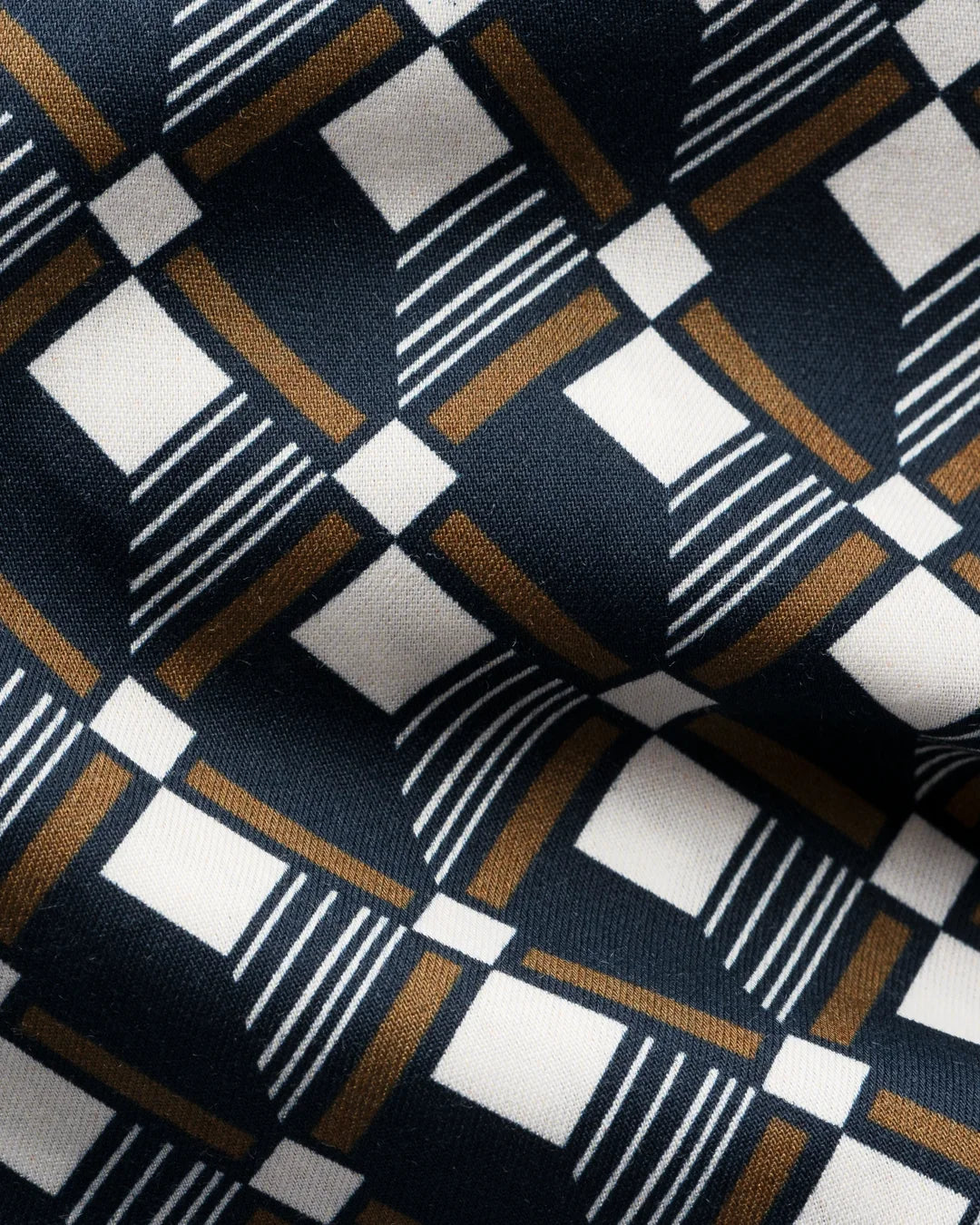 Eton Geometric Print Cotton Tencel™ Lyocell Shirt