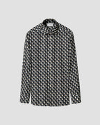 Eton Geometric Print Cotton Tencel™ Lyocell Shirt