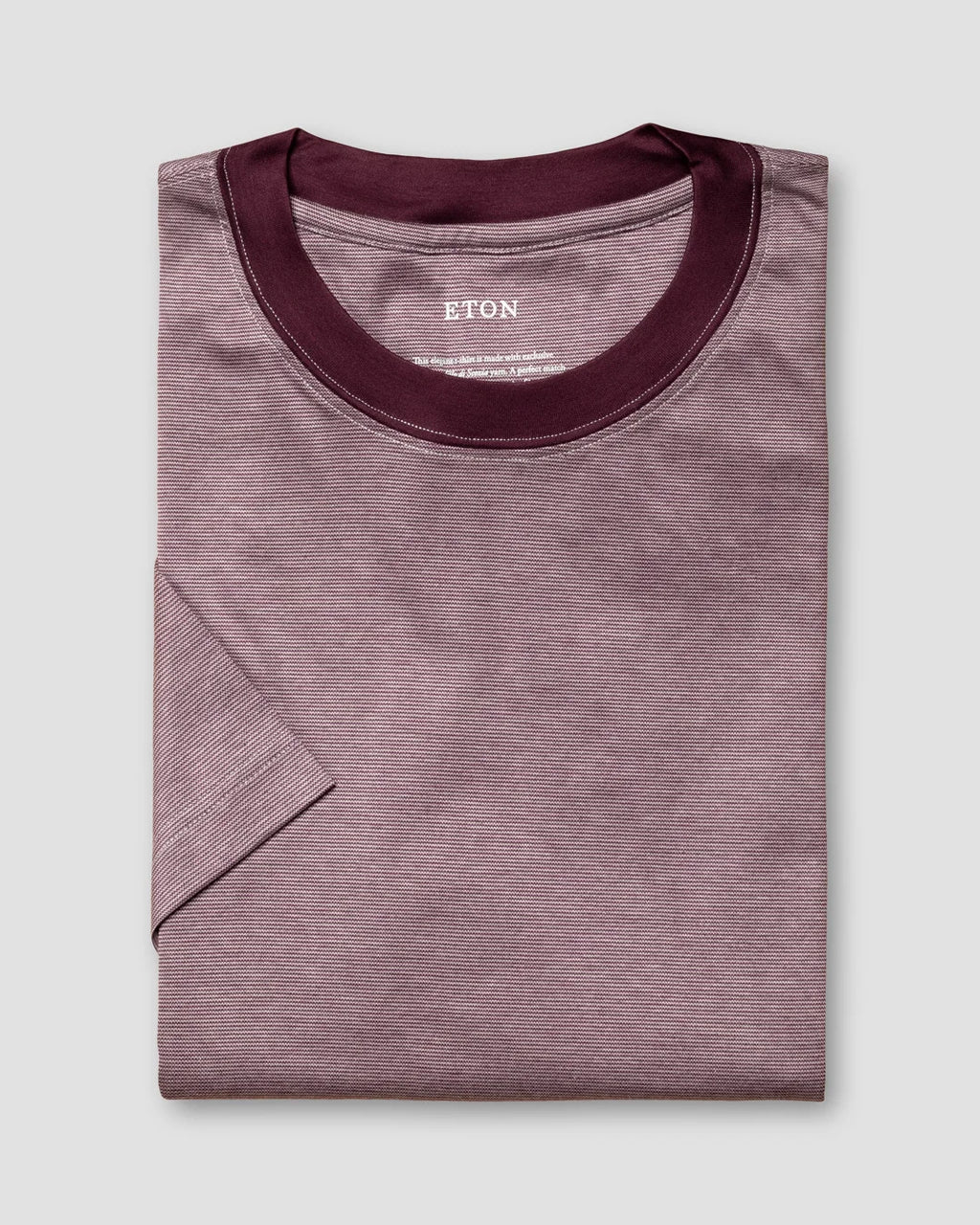 Eton Burgundy Filo di Scozia T-Shirt