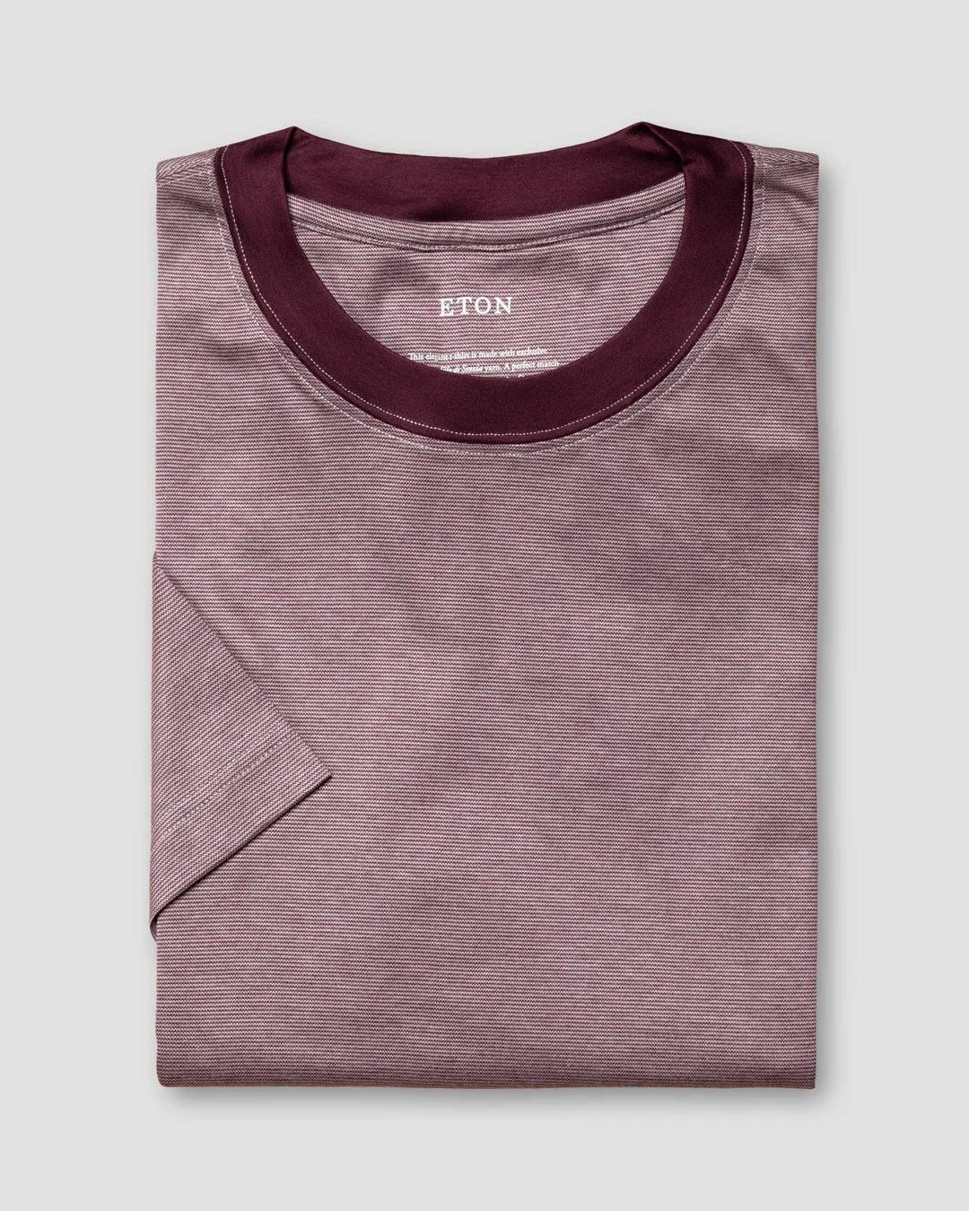 Eton Burgundy Filo di Scozia T-Shirt