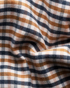 Eton Orange Plaid Flannel Shirt