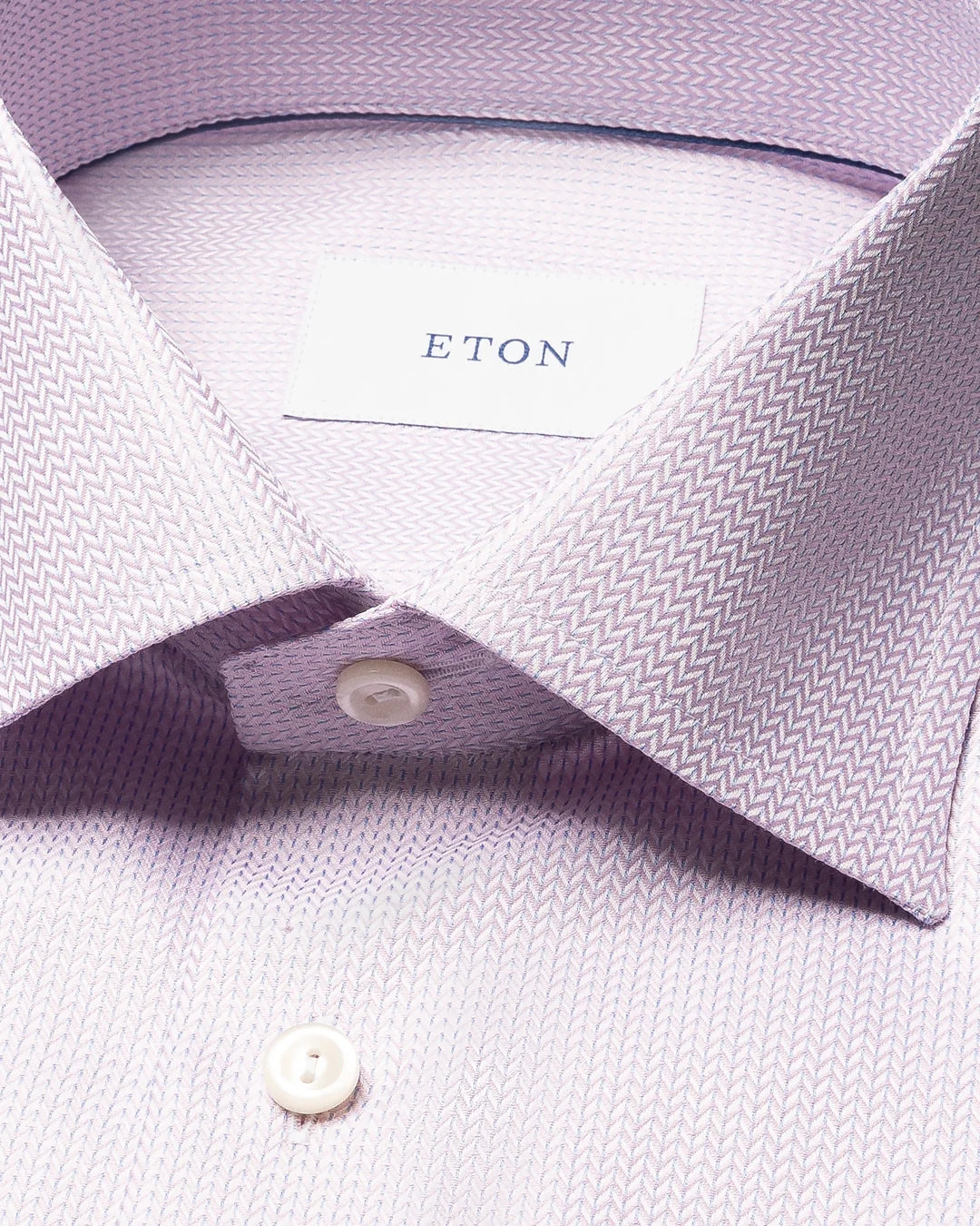 Eton Pink Herringbone Signature Dobby Shirt