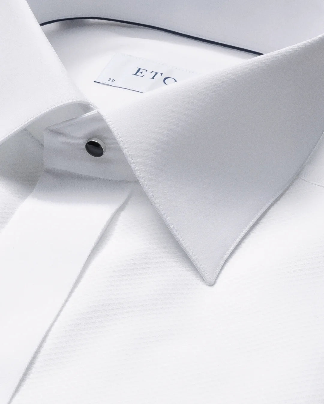 Eton White Piqué Tuxedo Shirt