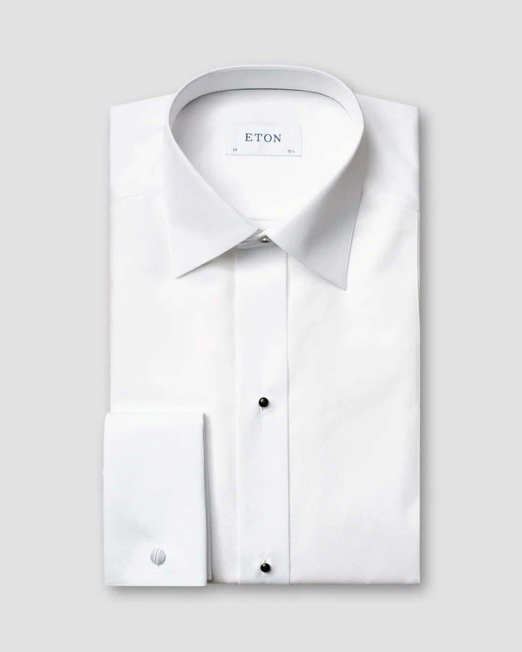 Eton White Piqué Tuxedo Shirt