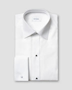 Eton White Piqué Tuxedo Shirt