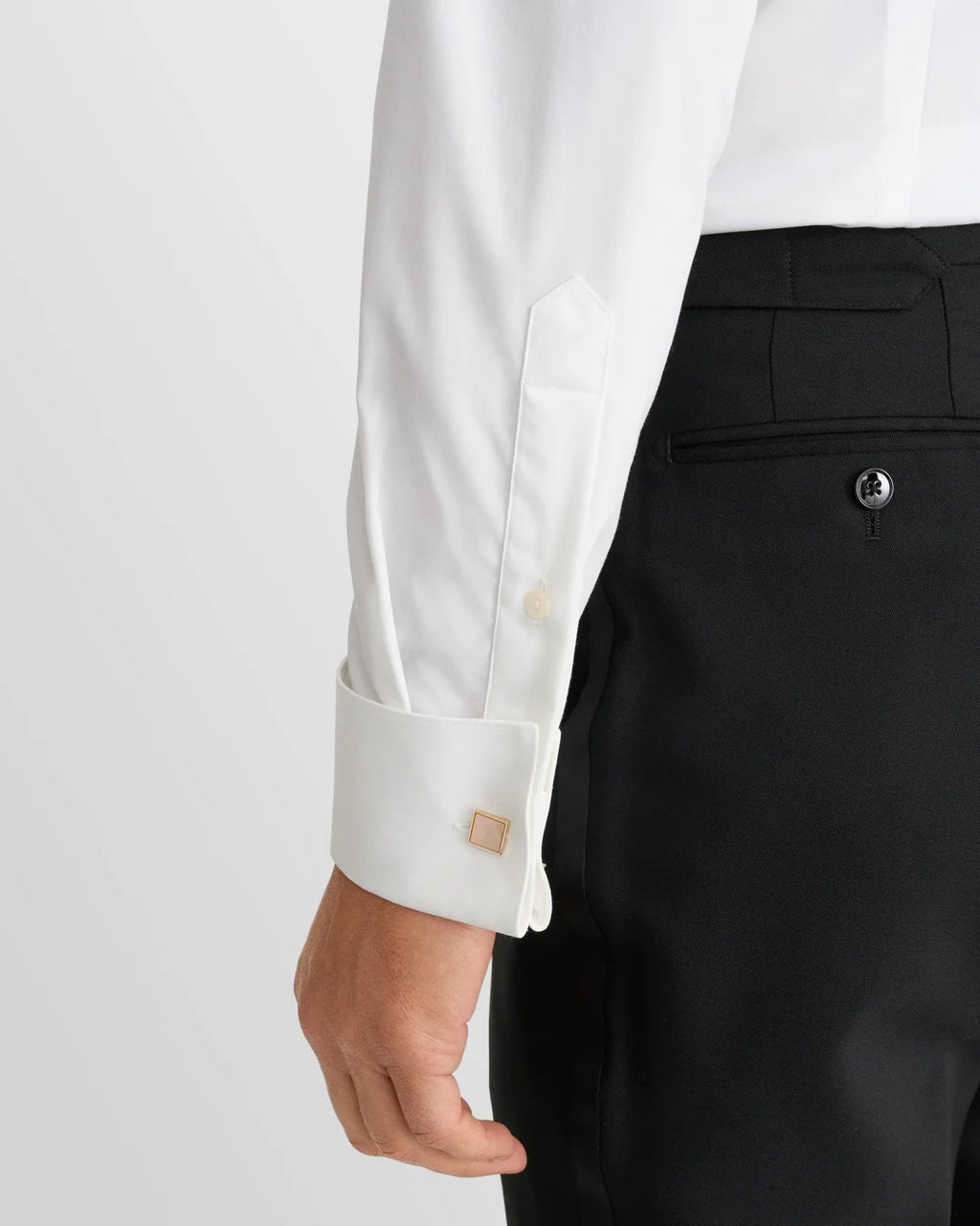 Eton White Piqué Tuxedo Shirt