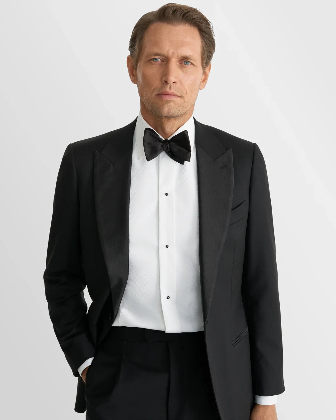 Eton White Piqué Tuxedo Shirt