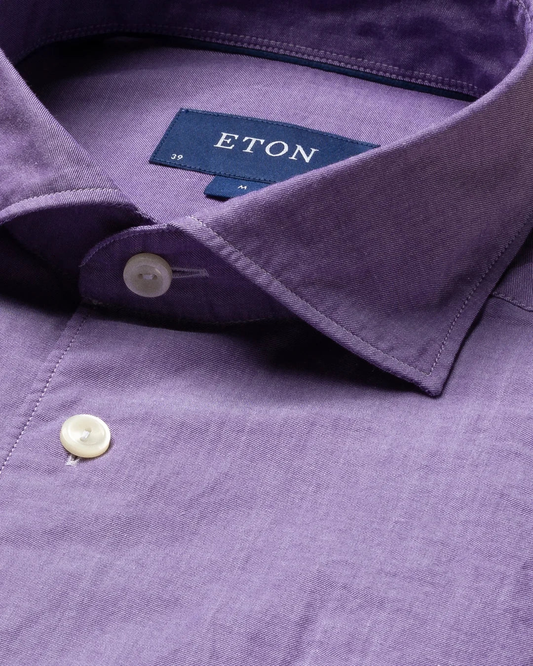Eton Purple Cotton Silk Shirt - Soft