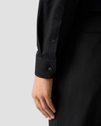 Eton Black Semi Solid Supima 120 Shirt