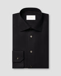 Eton Black Semi Solid Supima 120 Shirt