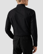Eton Black Semi Solid Supima 120 Shirt