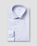 Eton Light Blue Micro Print Poplin Shirt