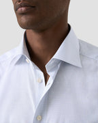 Eton Light Blue Micro Print Poplin Shirt