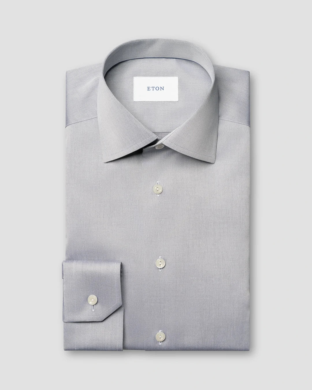 Eton Gray Signature Twill Shirt