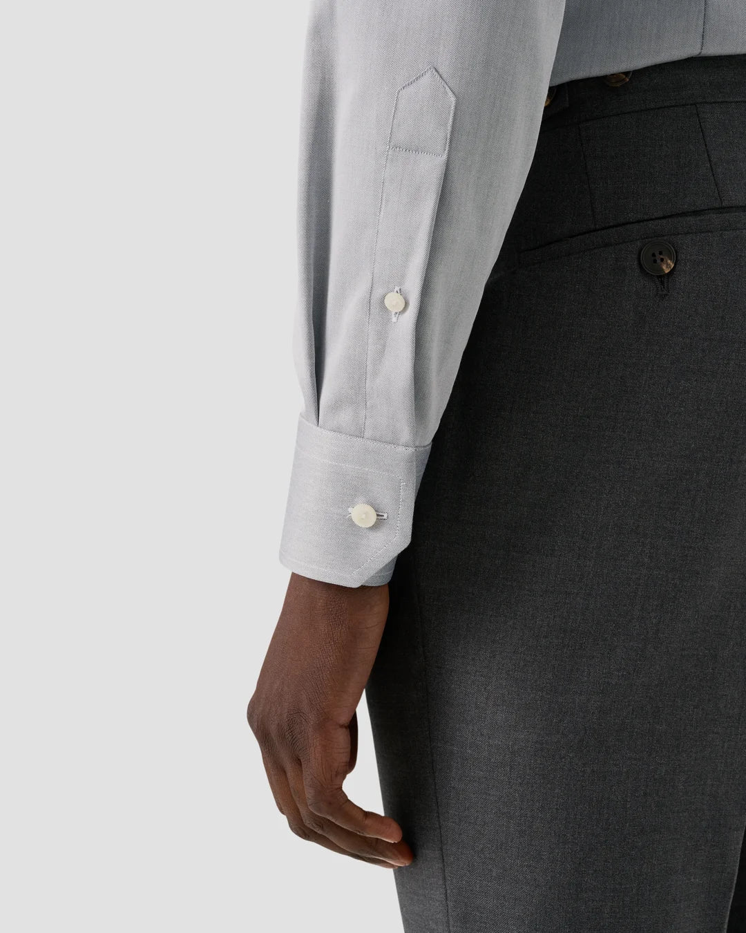 Eton Gray Signature Twill Shirt