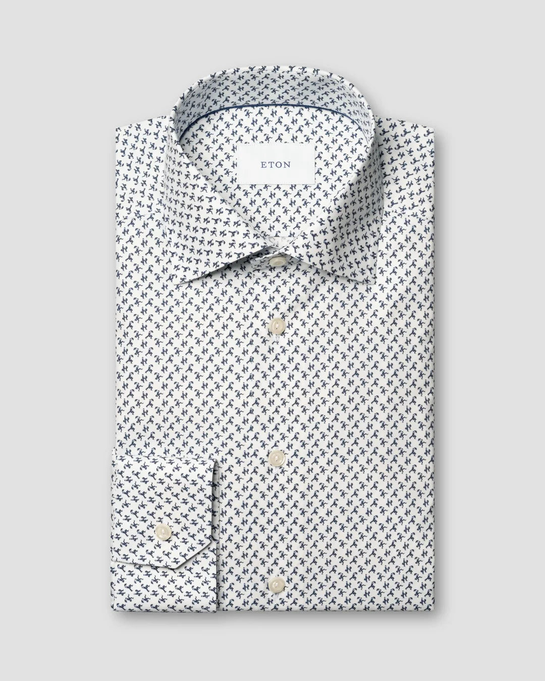 Eton Umbrella Micro Print Shirt