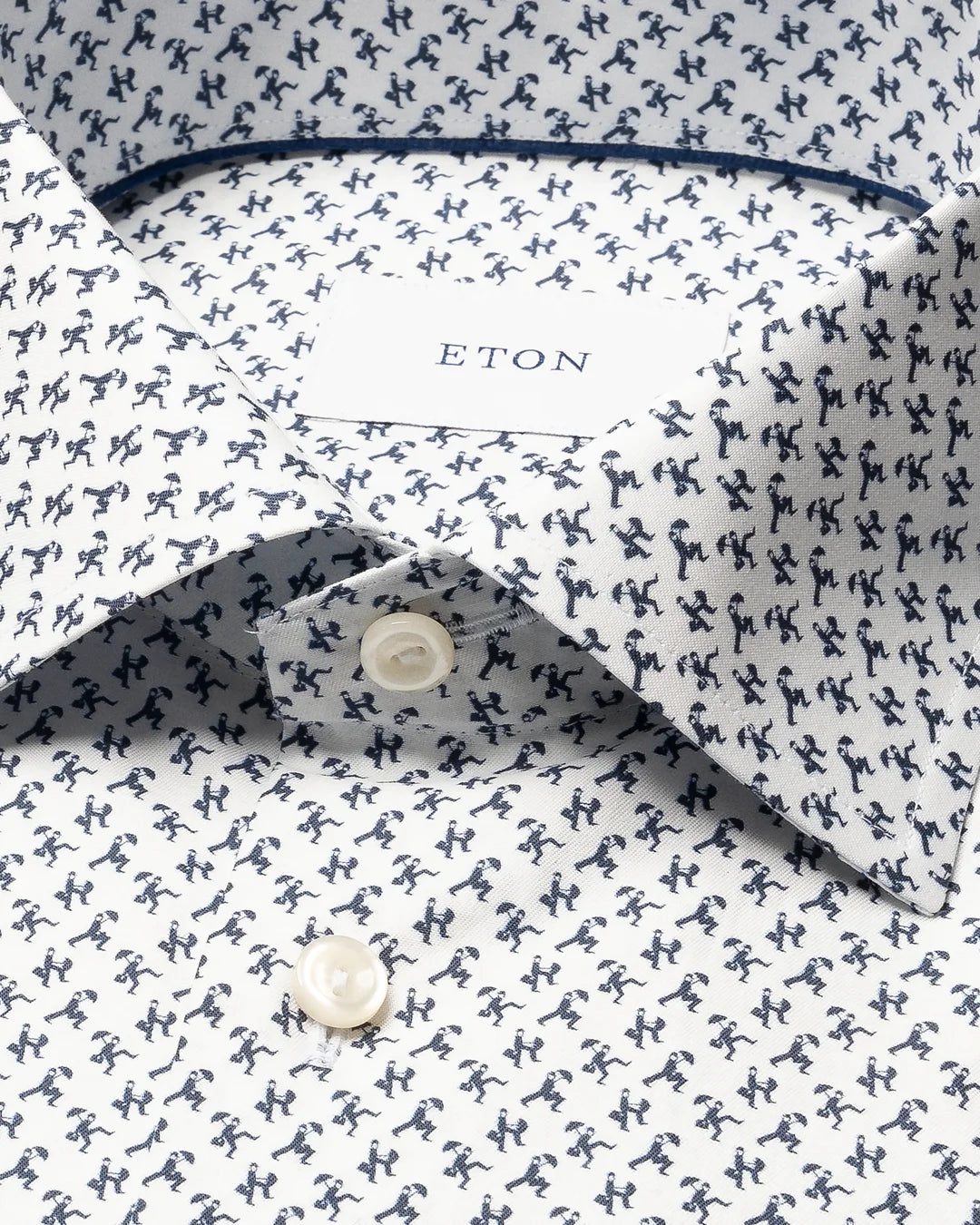 Eton Umbrella Micro Print Shirt