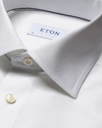 Eton White Bluebells Print Signature Twill Shirt